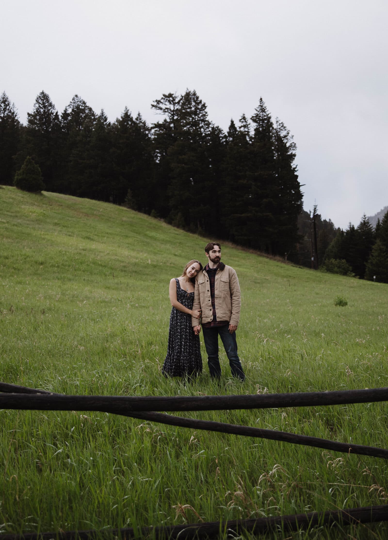 Aaron and Alison in a Montana meadow
